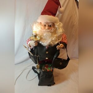 Motion-ettes Vtg 1994 Animated Lighted Christmas Display Santa Claus Figure